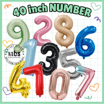 【40 INCH】Numbers All Colors