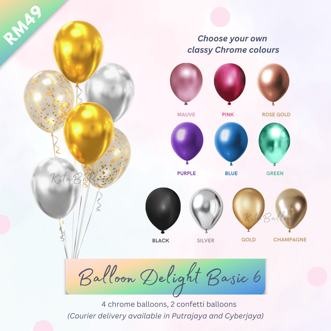 【Helium】Balloon Delight Basic 6