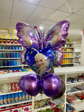 【Helium】Frozen Butterfly Fantasy Balloon Set