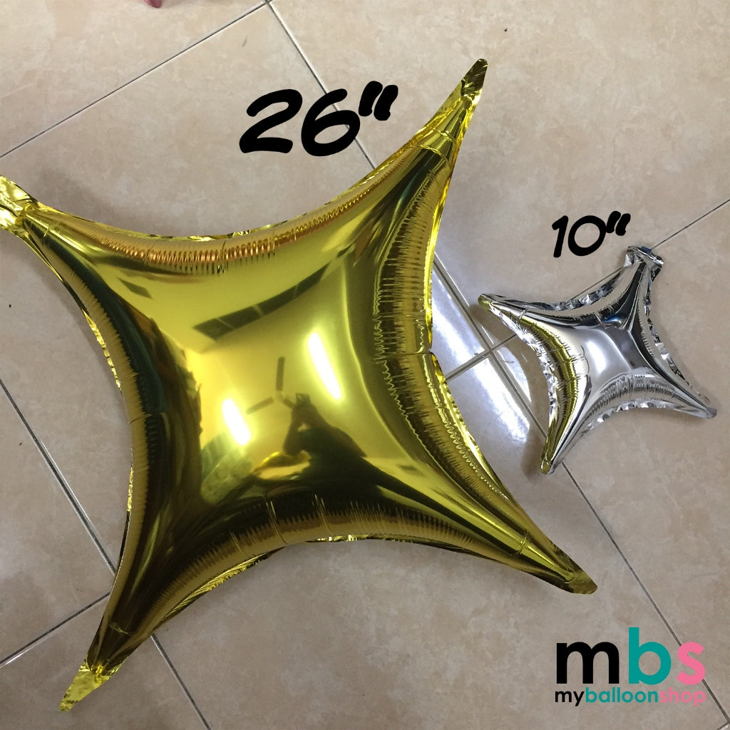 【10/26 inch】Pointed Star Balloons