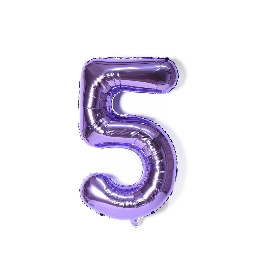 ă16 inchăPURPLE ABC & Numbers