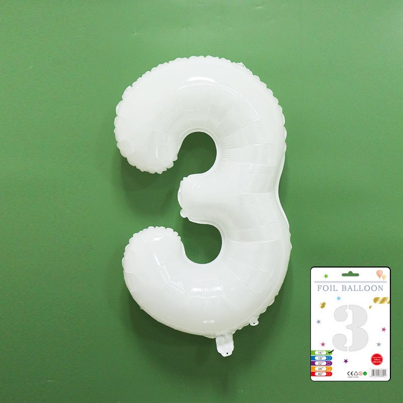 【16 inch】WHITE ABC & Numbers