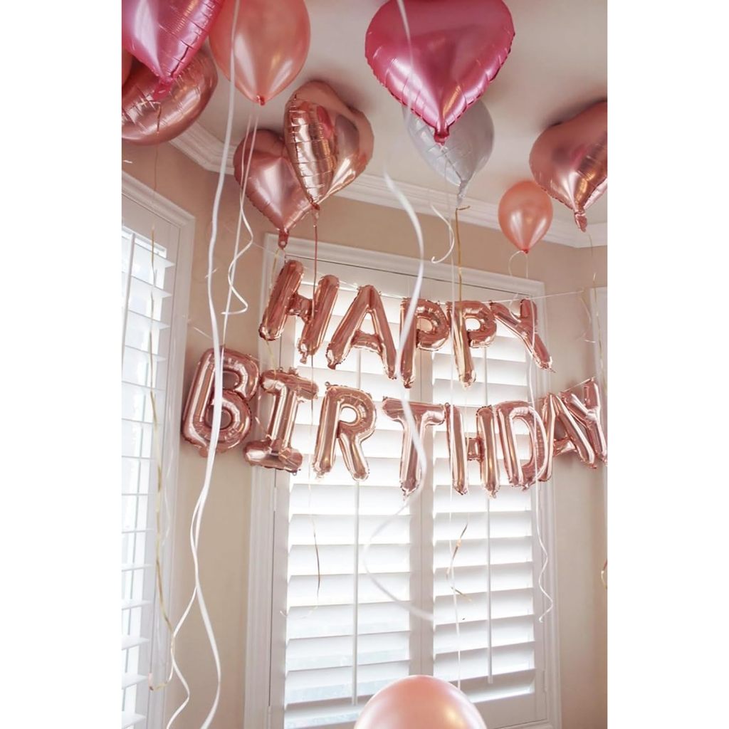 【16 inch】ROSE GOLD ABC & Numbers