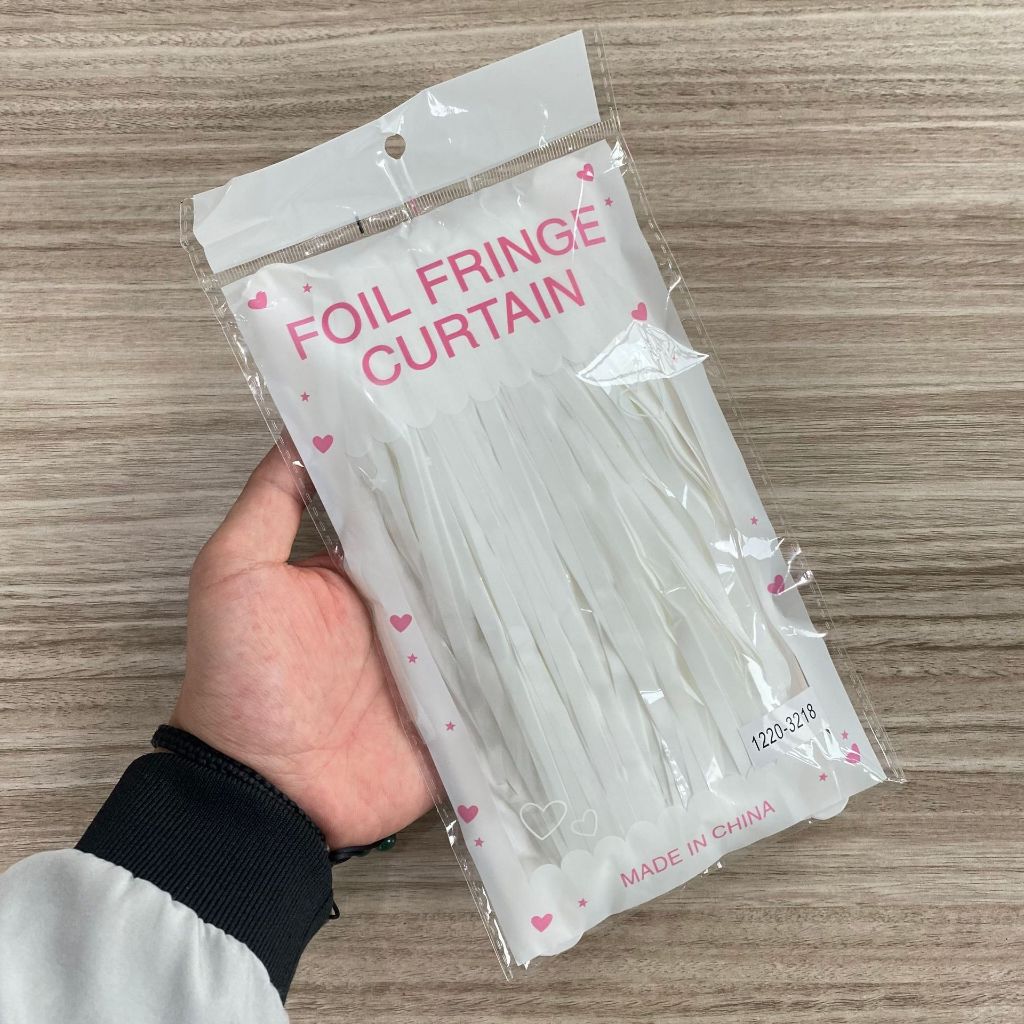 Curtain Foil Tinsel 1x2m
