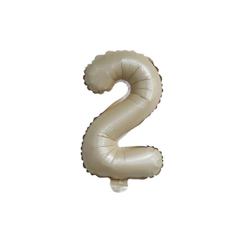 【16 inch】BEIGE Numbers