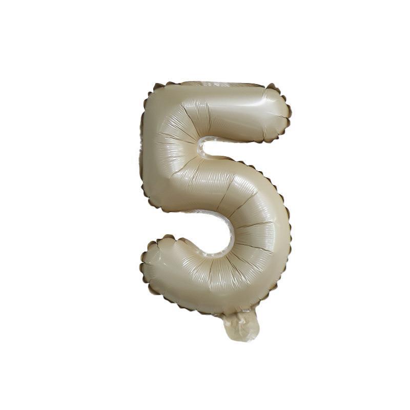 【16 inch】BEIGE Numbers