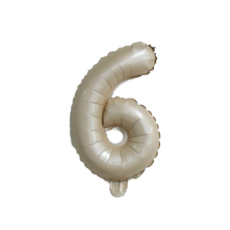 【16 inch】BEIGE Numbers