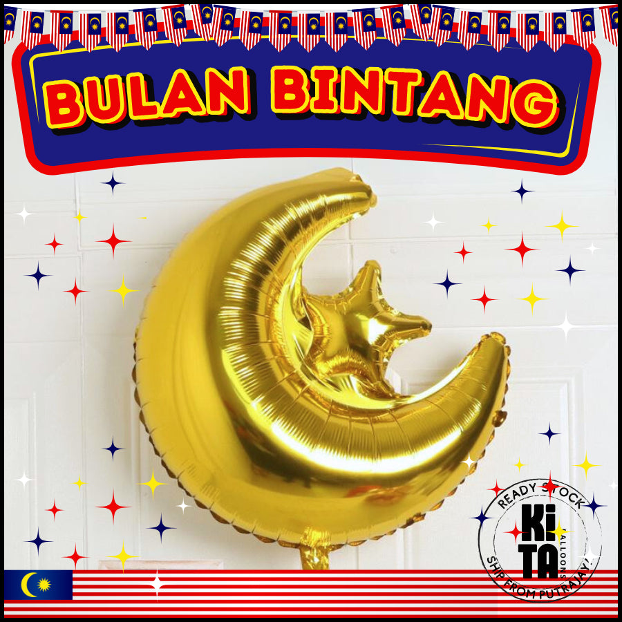 Bulan Bintang Merdeka Balloons