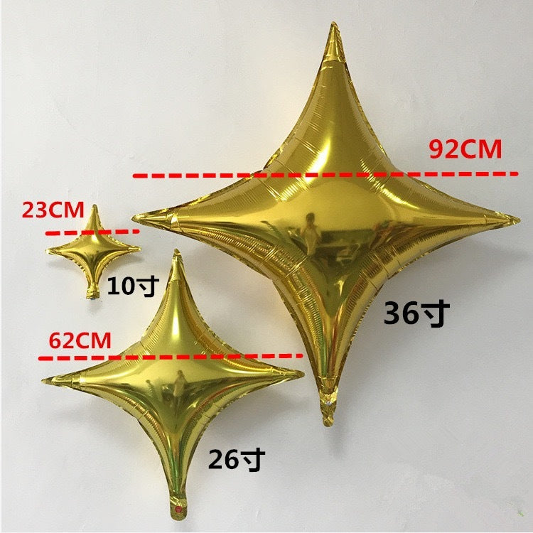 【10/26 inch】Pointed Star Balloons