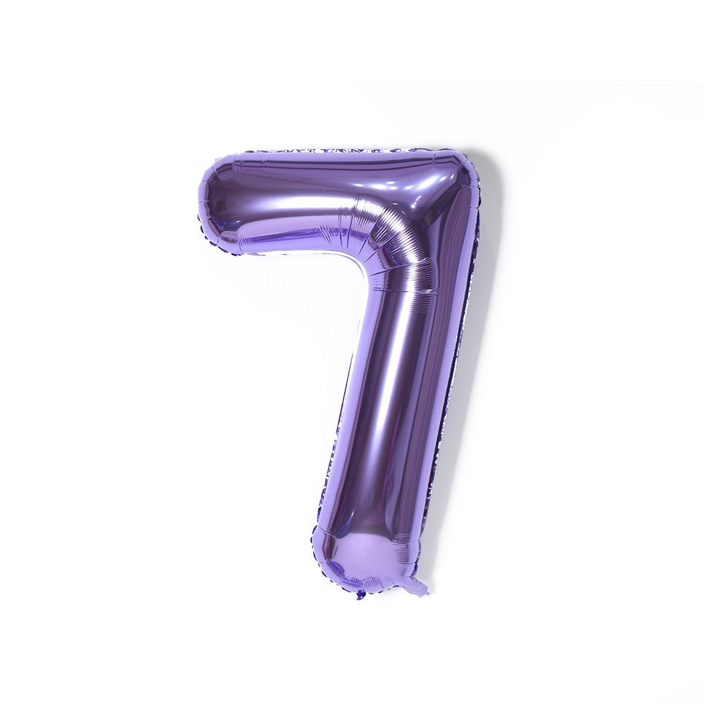 ă16 inchăPURPLE ABC & Numbers