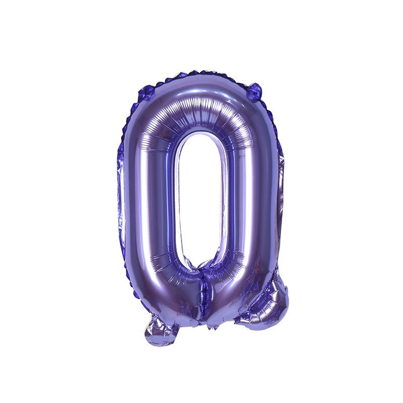 ă16 inchăPURPLE ABC & Numbers