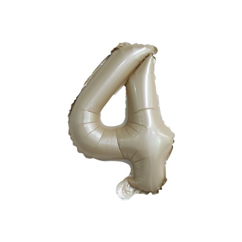 【16 inch】BEIGE Numbers