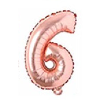 【16 inch】ROSE GOLD ABC & Numbers