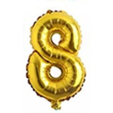 【16 inch】GOLD ABC & Numbers