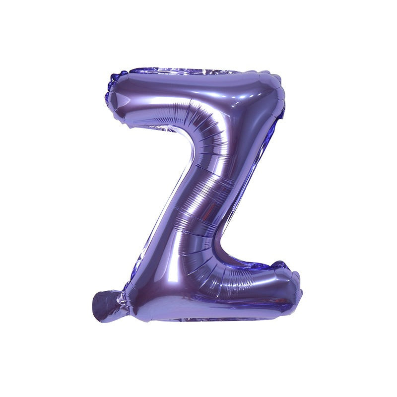 ă16 inchăPURPLE ABC & Numbers