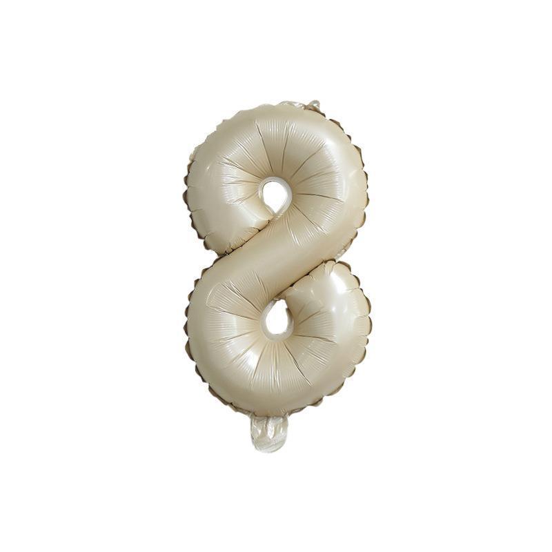 【16 inch】BEIGE Numbers