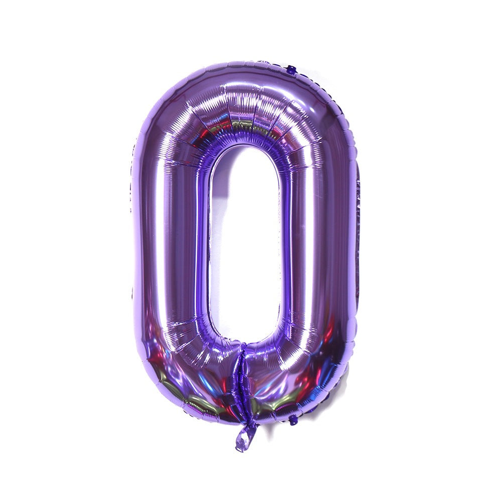 ă16 inchăPURPLE ABC & Numbers