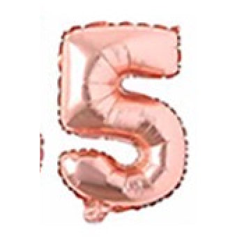 【16 inch】ROSE GOLD ABC & Numbers