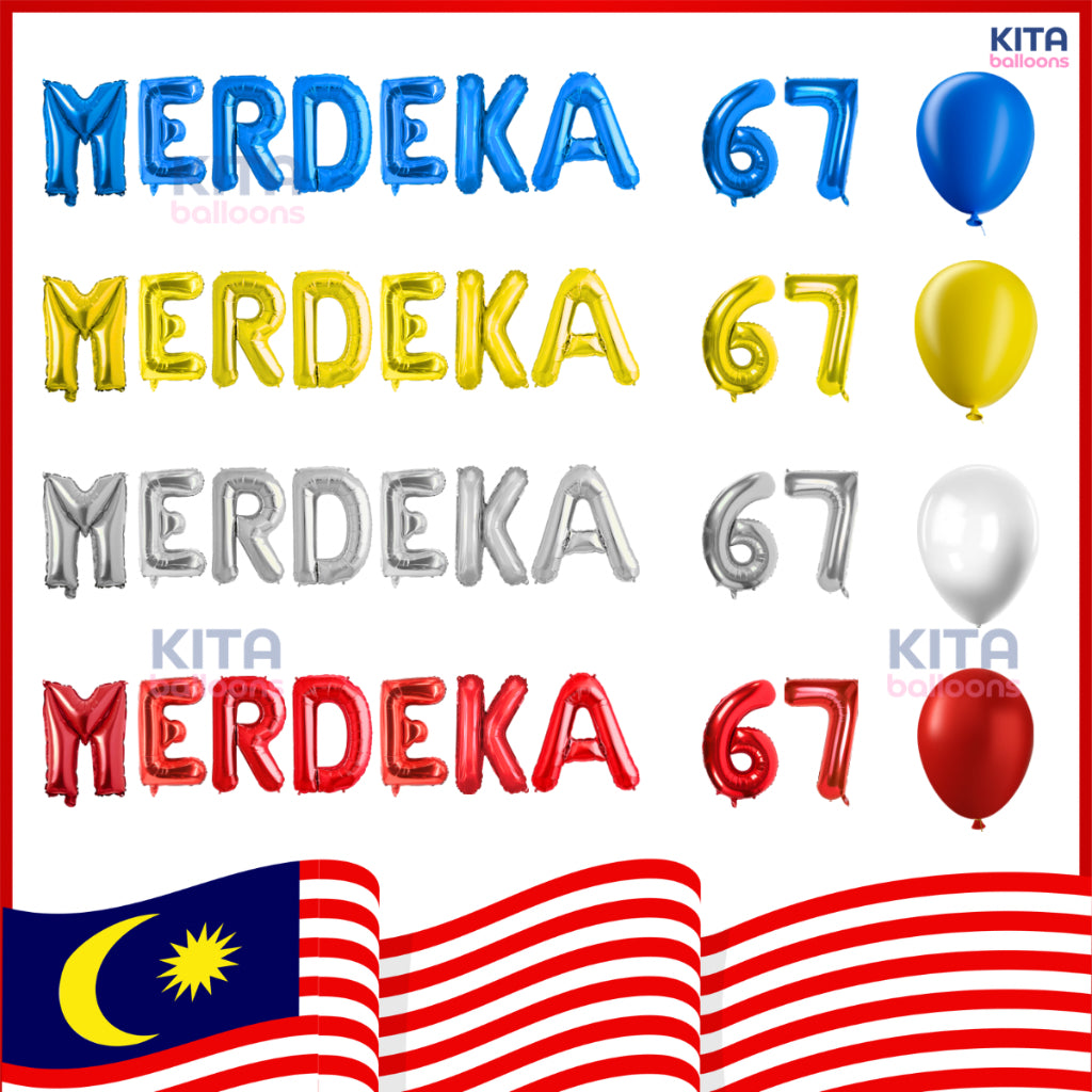 Merdeka - Foil Balloons