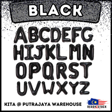 【16 inch】BLACK ABC & Numbers