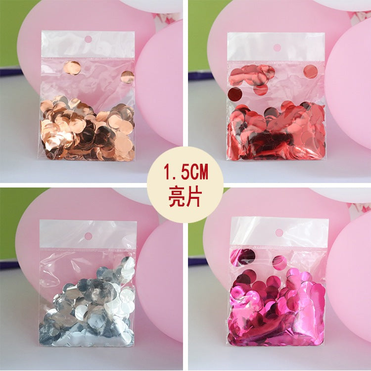 1.5cm/10g round confetti sequins