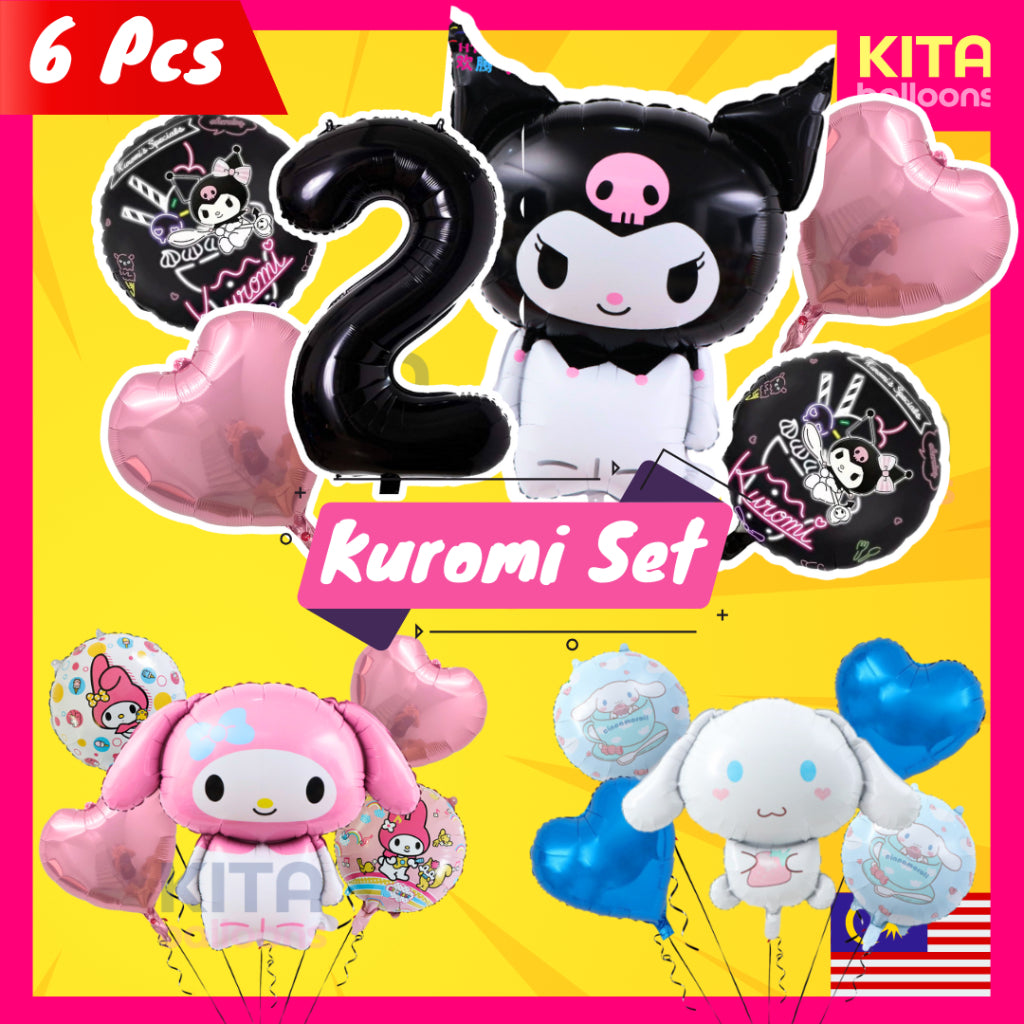 ăSetăKuromi Melody Cinnamorol + Number