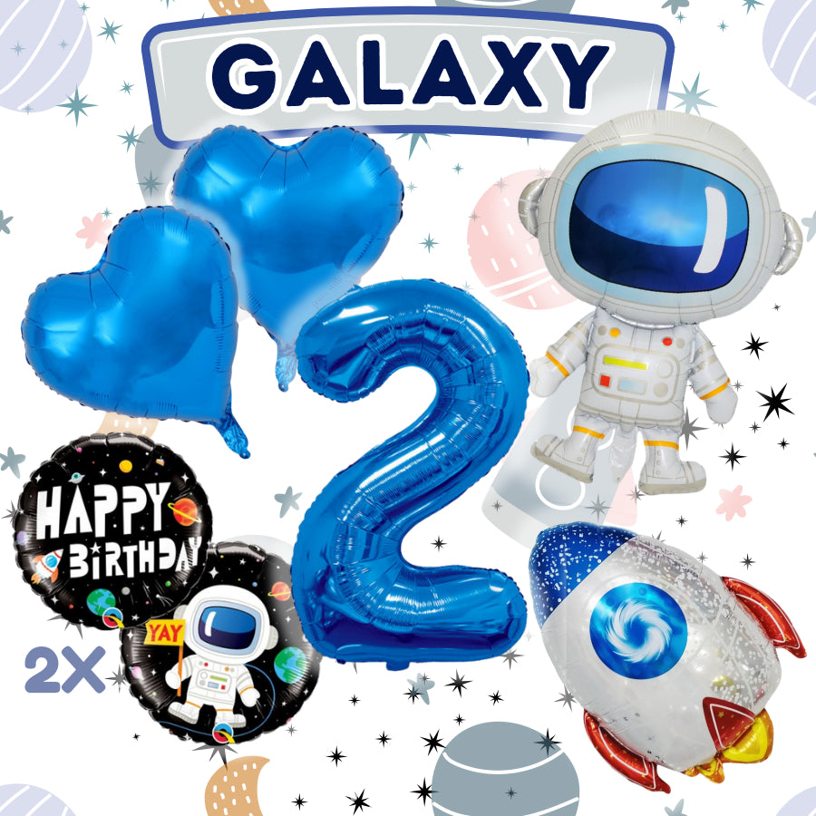 【Set】Astronaut + Number Blue