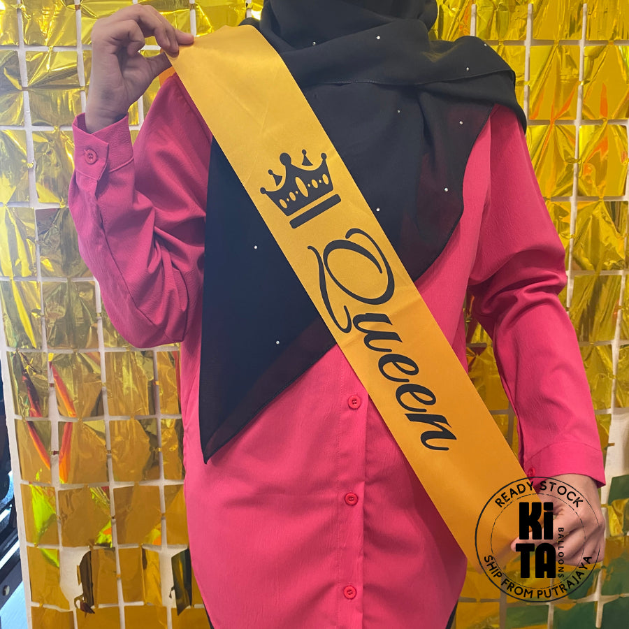Queen King Sash