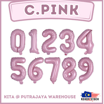 【16 inch】CANDY PINK Numbers