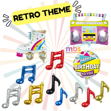 Retro Music Balloons