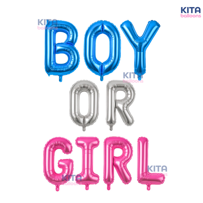 【Set】BOY or GIRL Balloons