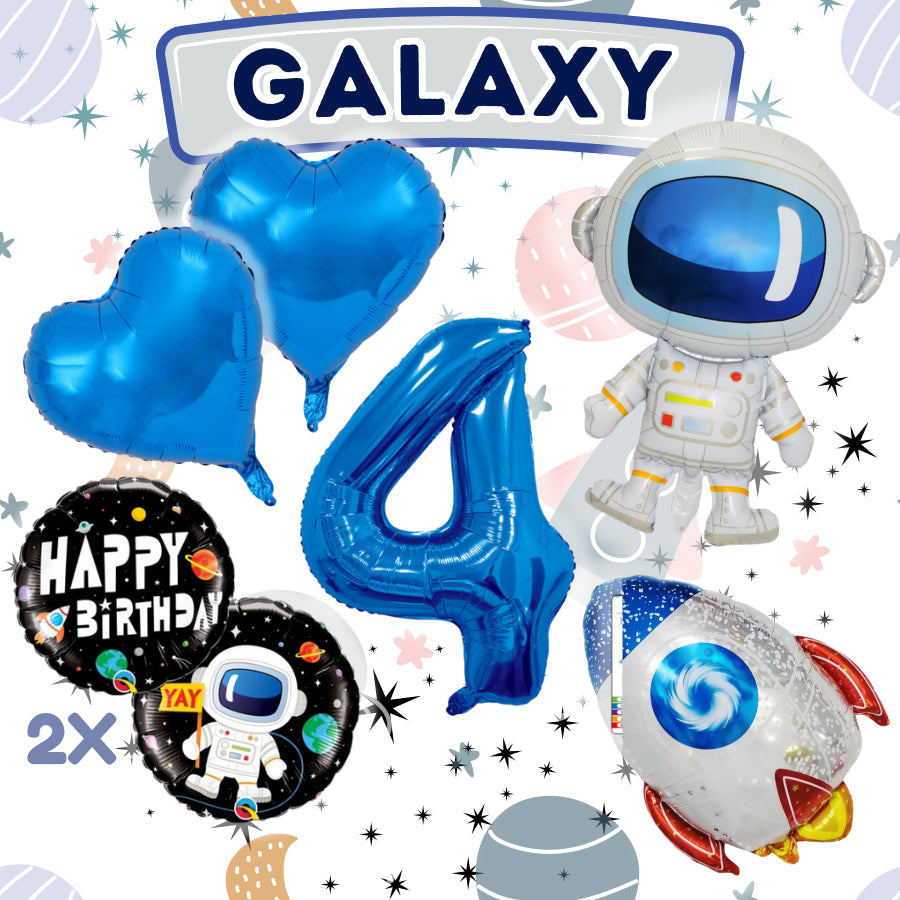 【Set】Astronaut + Number Blue