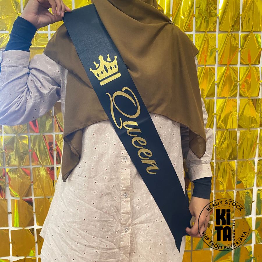 Queen King Sash