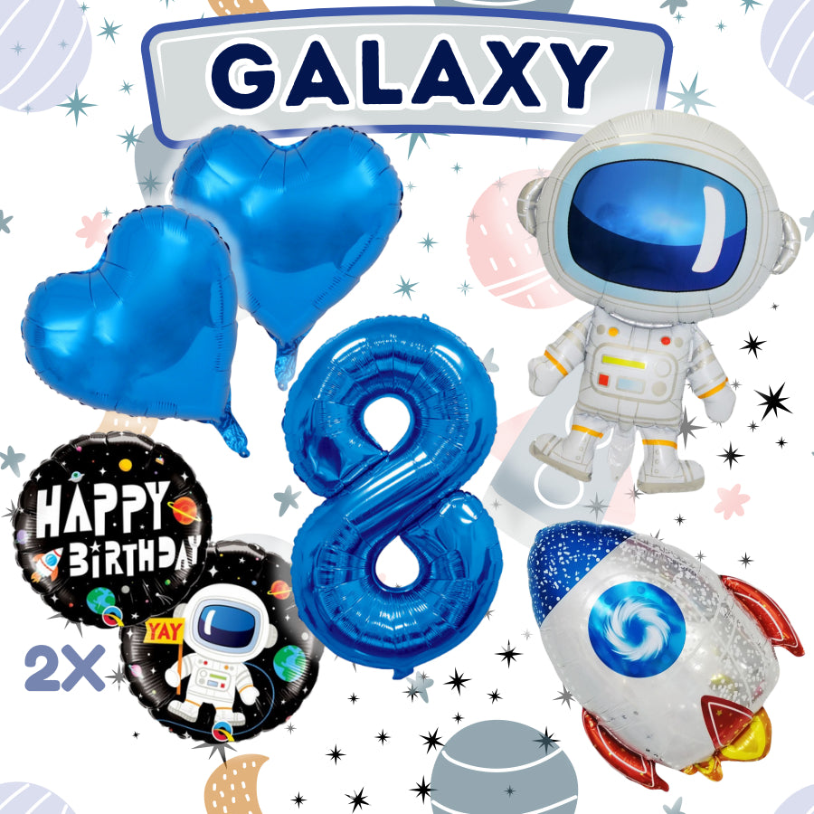 【Set】Astronaut + Number Blue