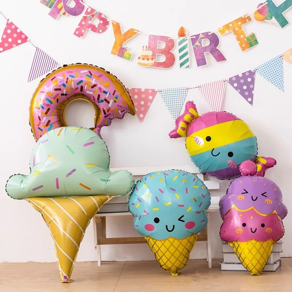 Kawaii Ice Cream Balloons