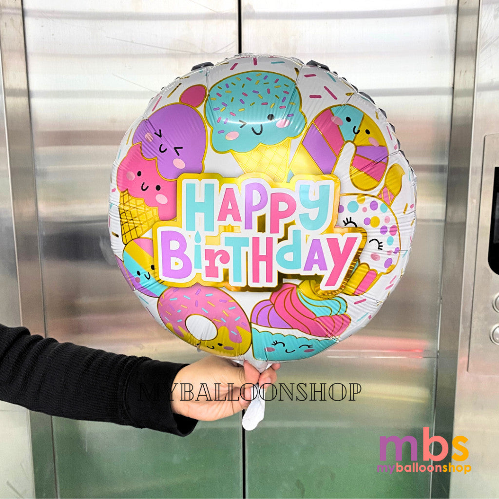 Kawaii Ice Cream Balloons