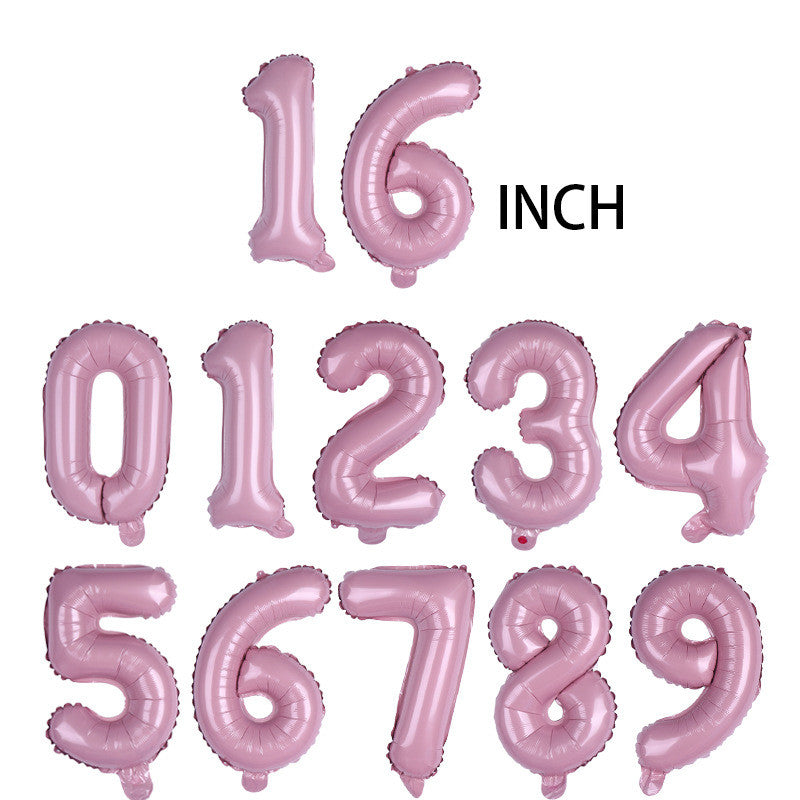 【16 inch】CANDY PINK Numbers