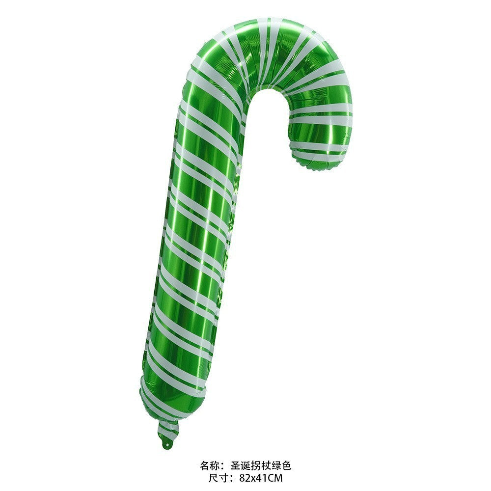 Christmas Theme Foil Balloons Decoration Green Red New Year