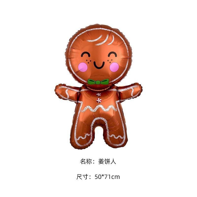 Christmas Theme Foil Balloons Decoration Green Red New Year