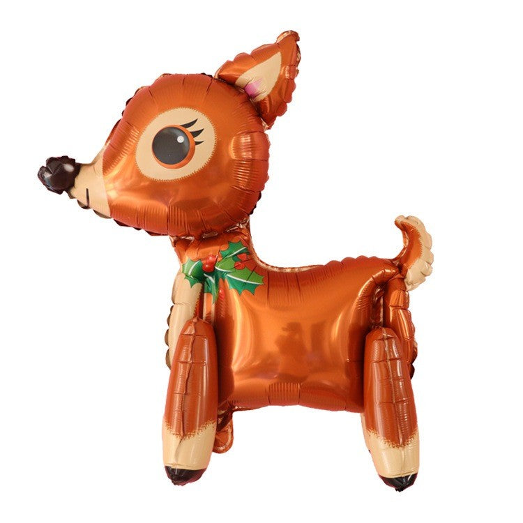 Christmas Theme Foil Balloons Decoration Green Red New Year