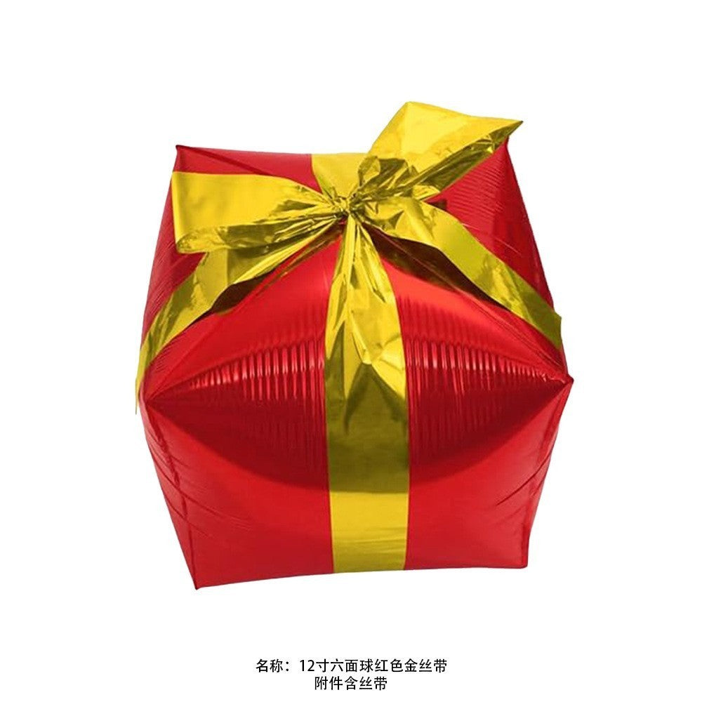 Christmas Theme Foil Balloons Decoration Green Red New Year