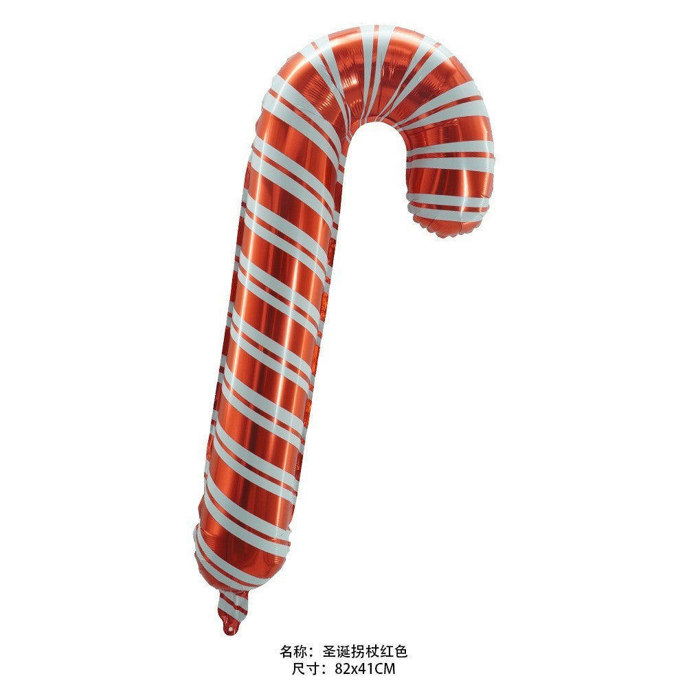 Christmas Theme Foil Balloons Decoration Green Red New Year