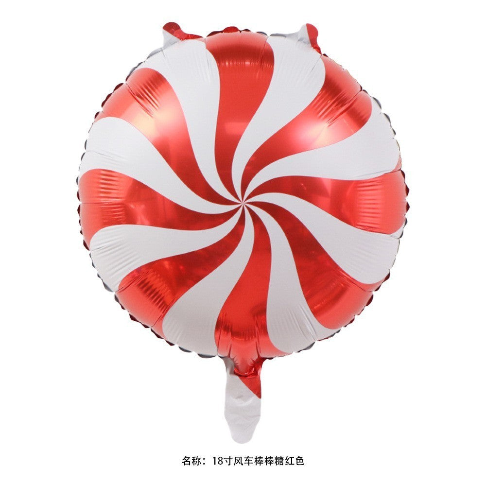 Christmas Theme Foil Balloons Decoration Green Red New Year