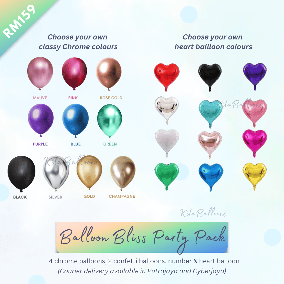 【Helium】Balloon Bliss Party Pack
