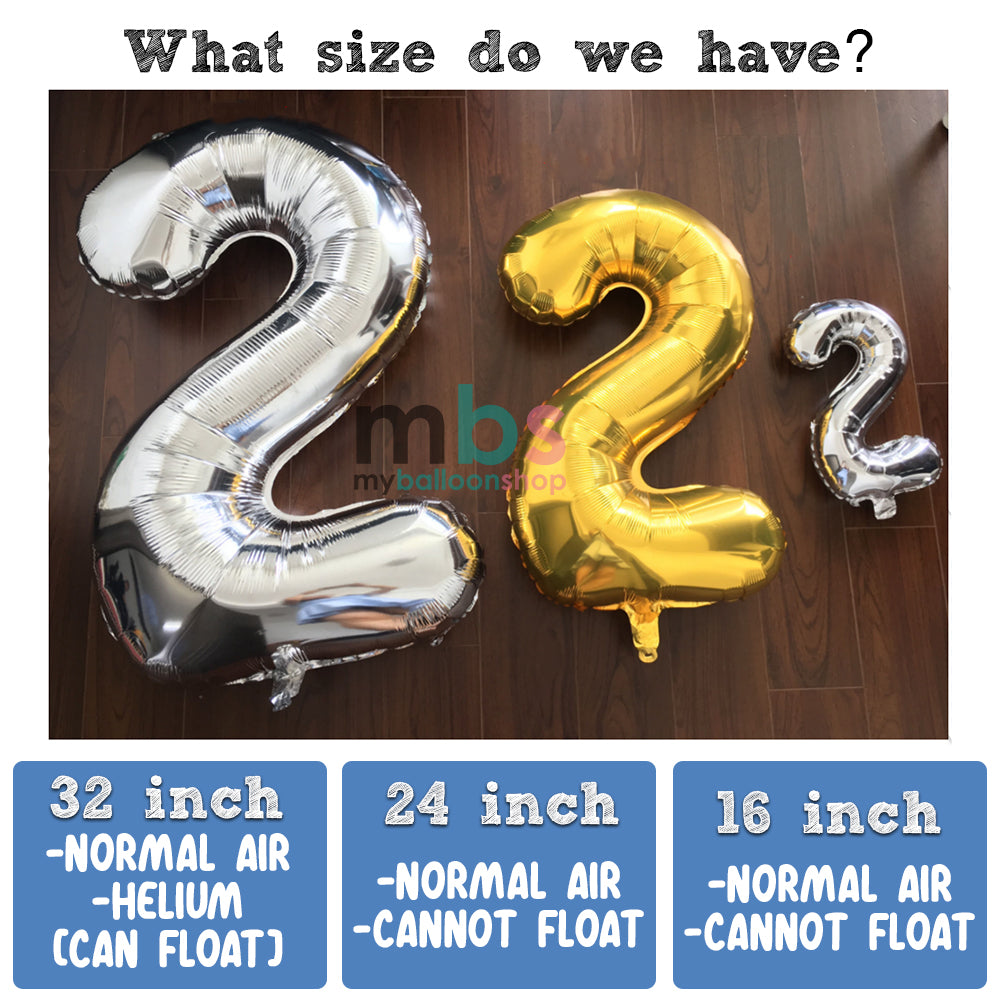 【32 inch】Numbers All Colors