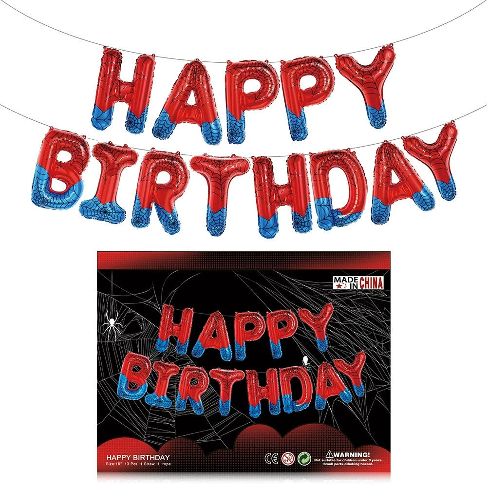 Spiderman Theme Balloons