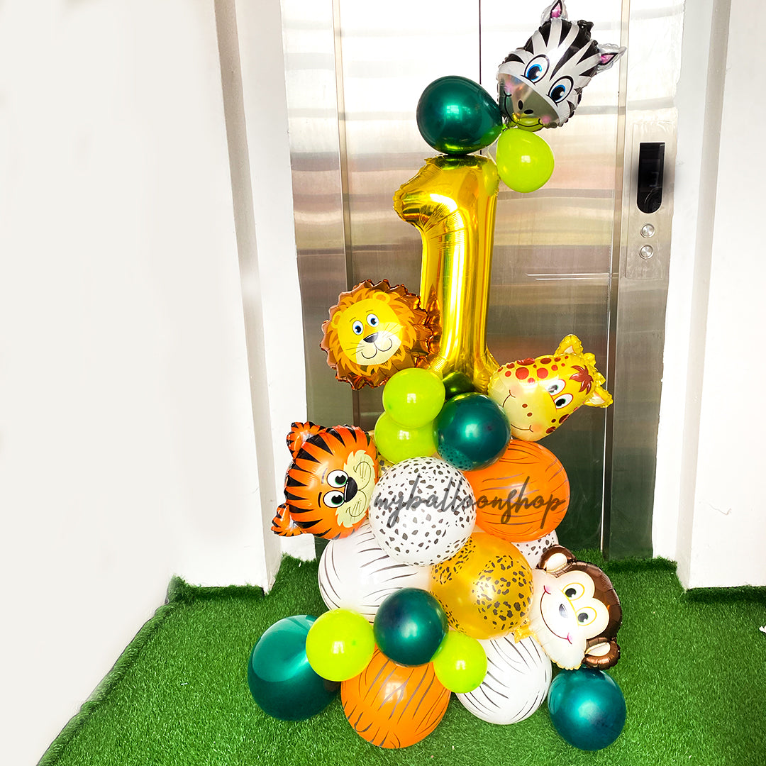 【Small】Animals Safari Jungle Theme