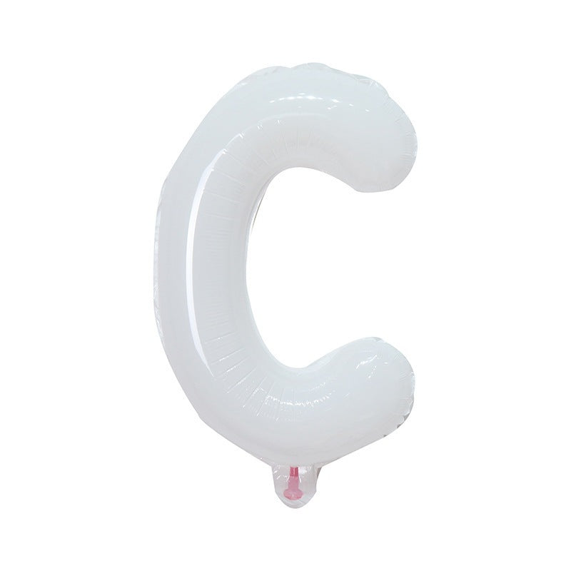 【16 inch】WHITE ABC & Numbers