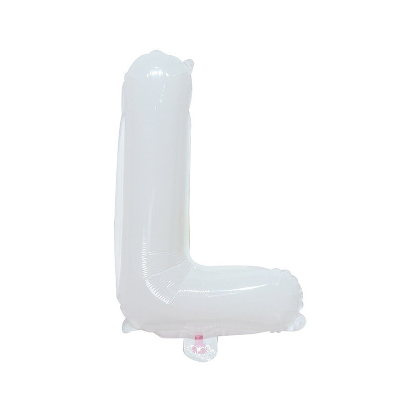 【16 inch】WHITE ABC & Numbers