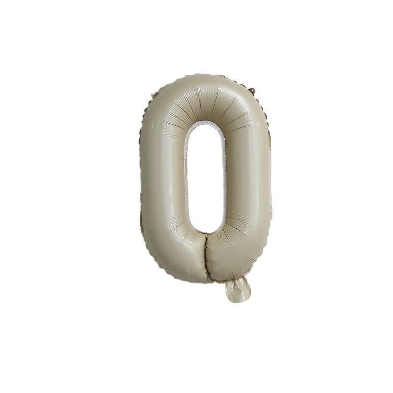 【16 inch】BEIGE Numbers